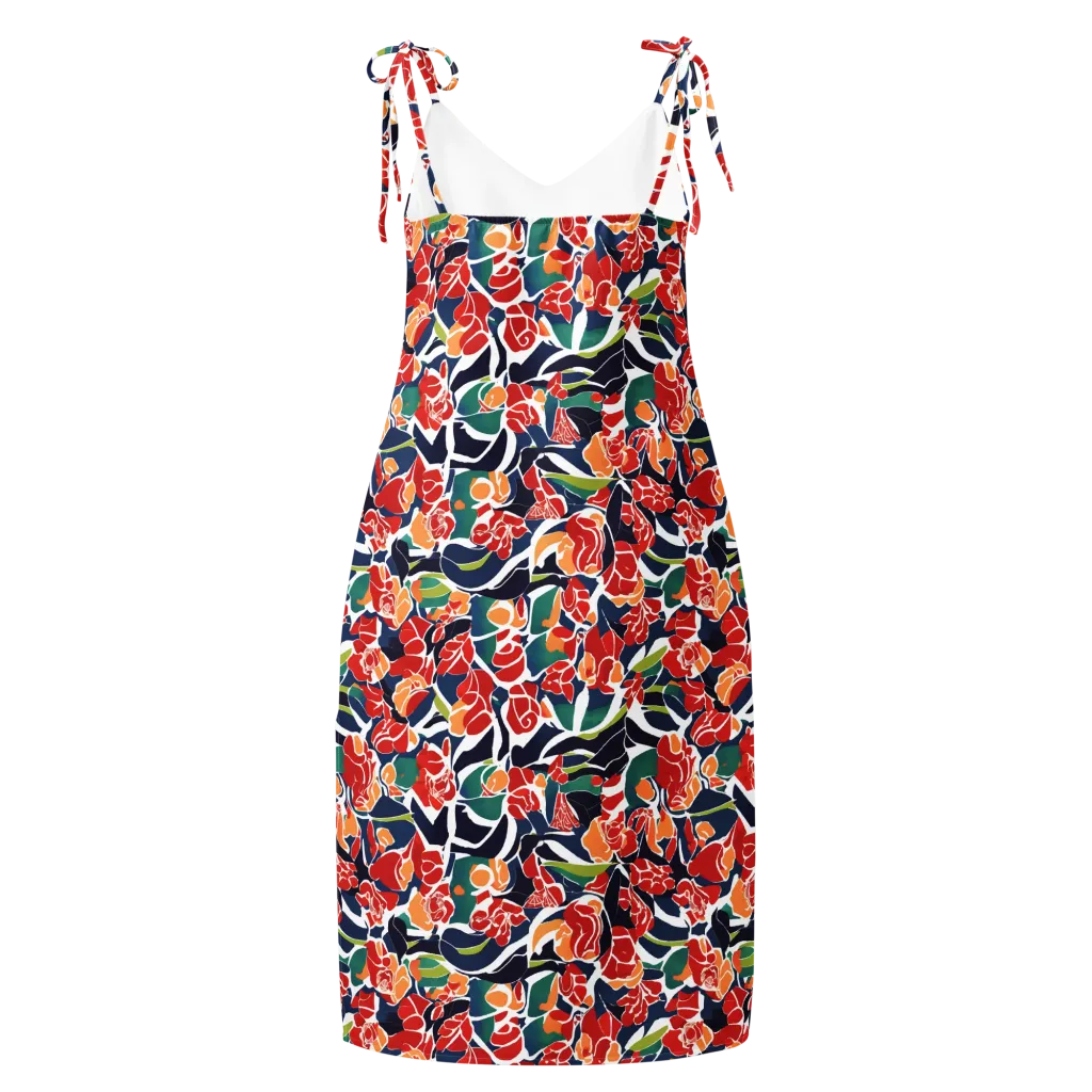 Midnight Garden on Slip Dress — Back