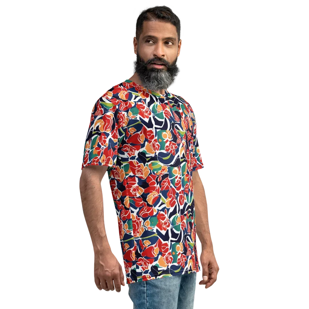 Midnight Garden on Men's Crew Neck T-Shirt — Right