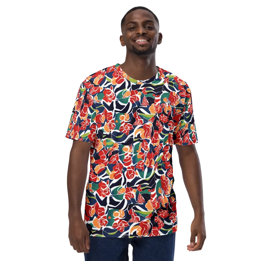 Midnight Garden on Men's Crew Neck T-Shirt — Front