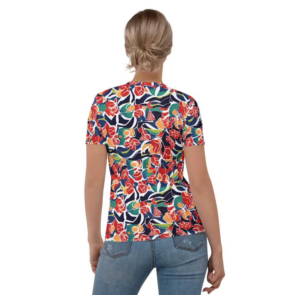Midnight Garden on Women's Crew Neck T-Shirt — Back