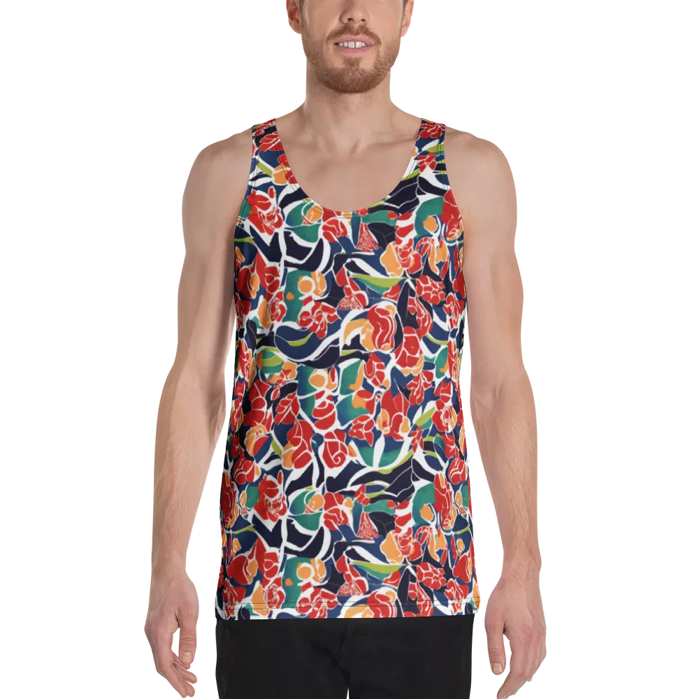 Midnight Garden on Men's Tank Top — Front