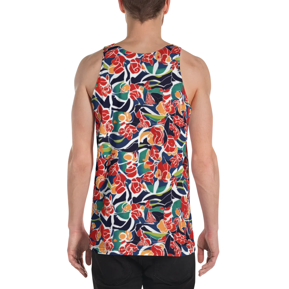 Midnight Garden on Men's Tank Top — Back