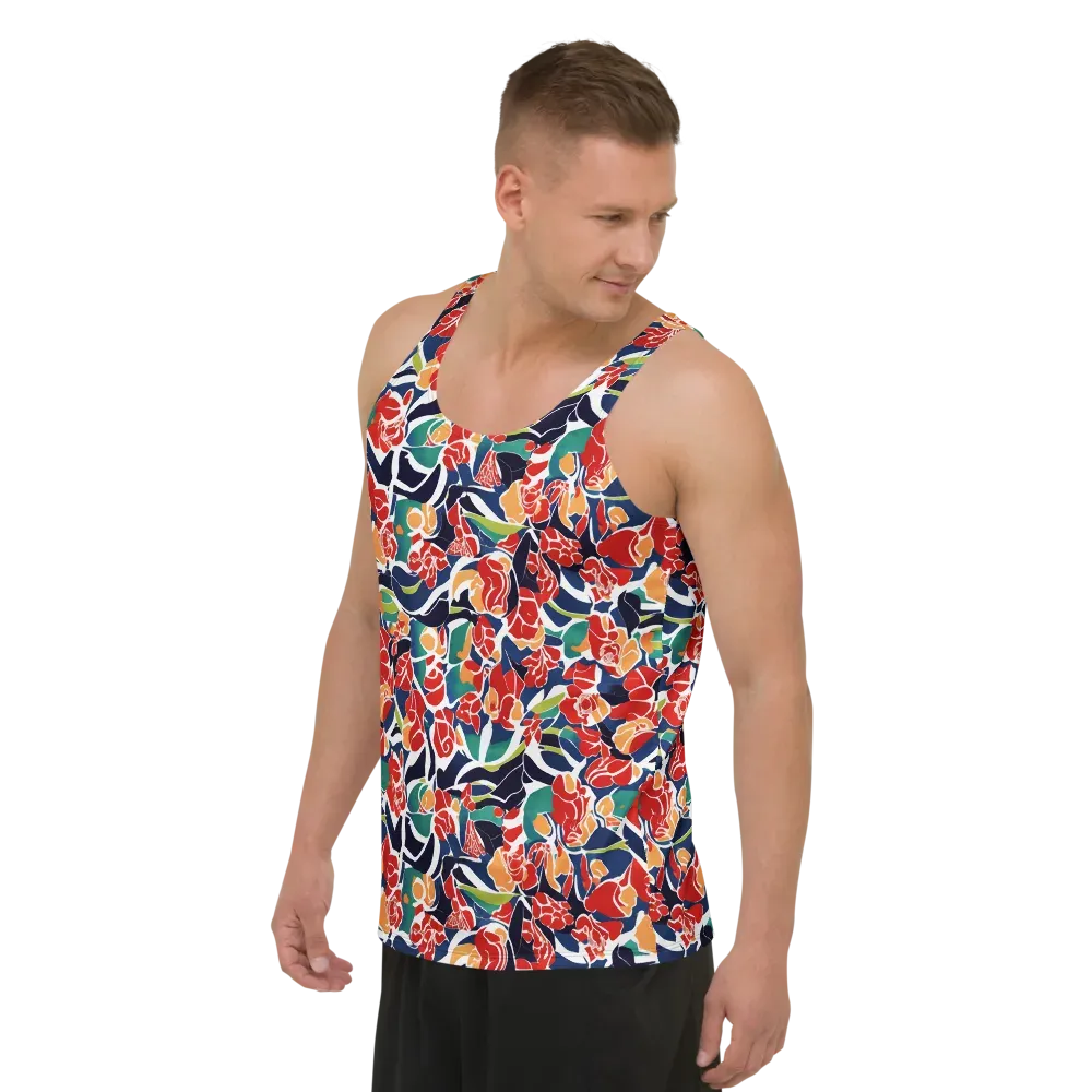 Midnight Garden on Men's Tank Top — Left Front