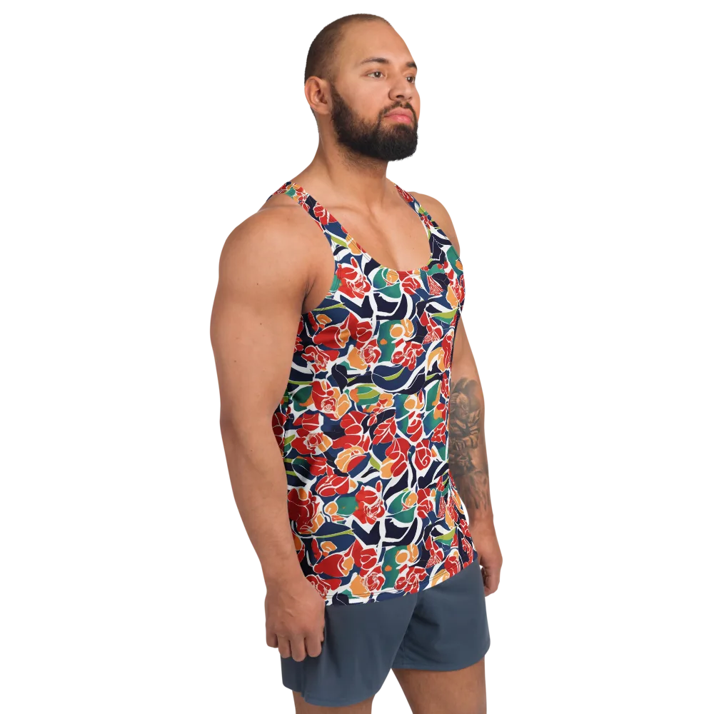 Midnight Garden on Men's Tank Top — Right Front