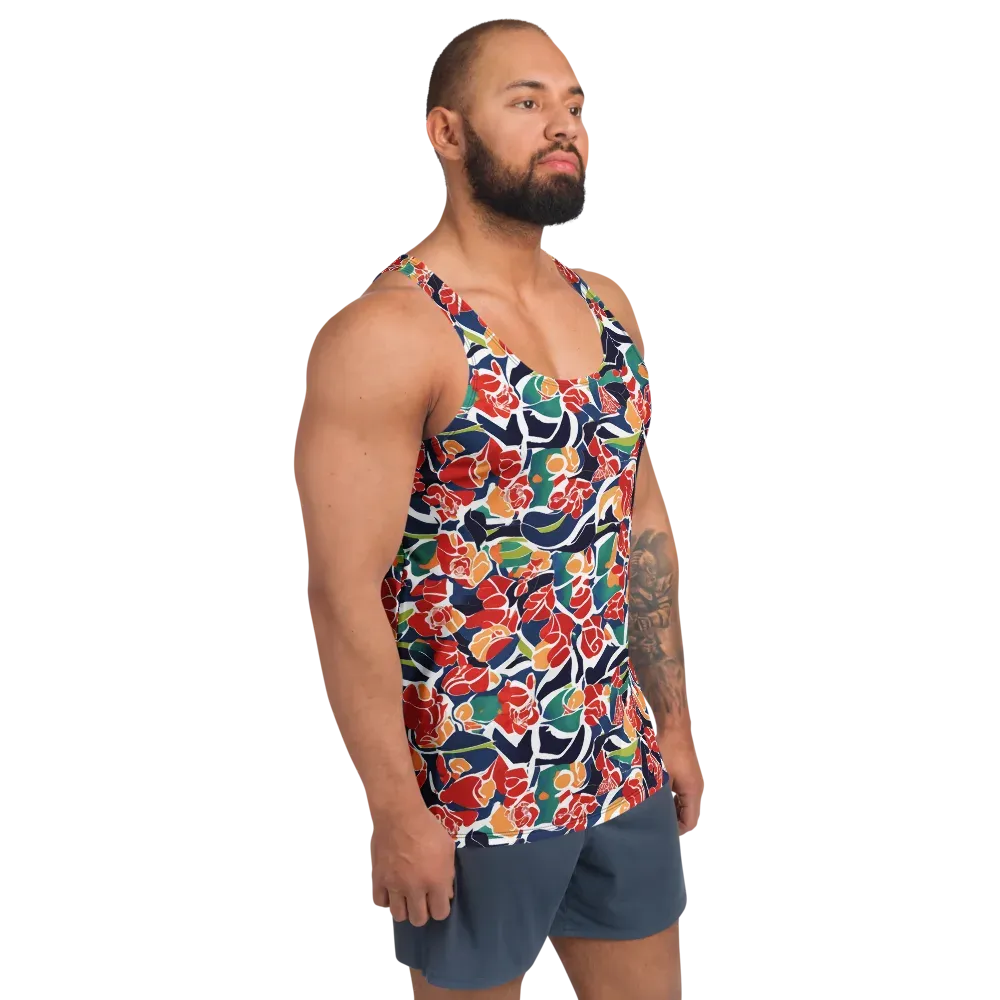 Midnight Garden on Men's Tank Top — Right Front