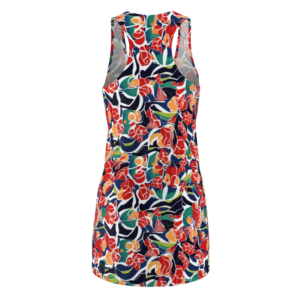 Midnight Garden on Racerback Dress — Back