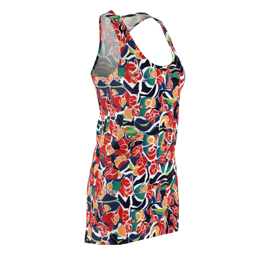 Midnight Garden on Racerback Dress — Front Side