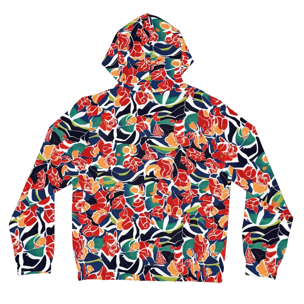 Midnight Garden on Women's Full-Zip Hoodie — Back