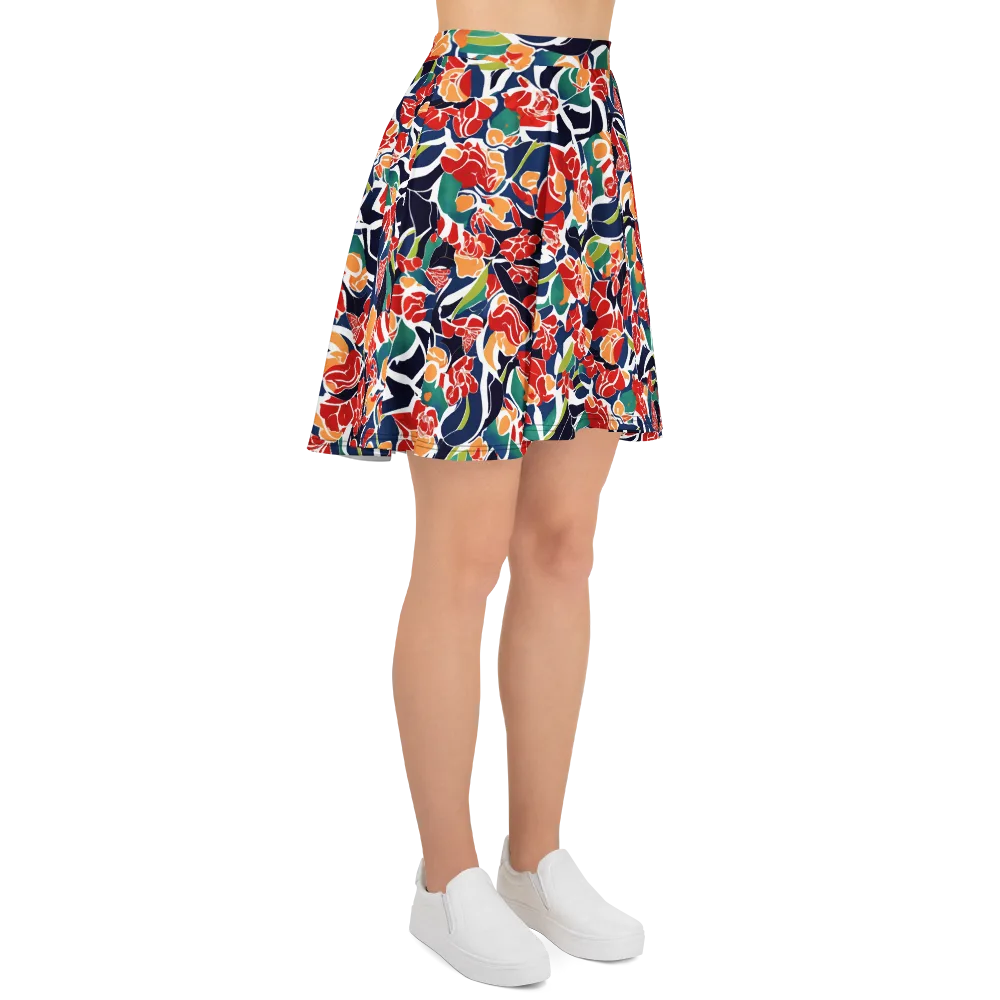 Midnight Garden on Skater Skirt — Right