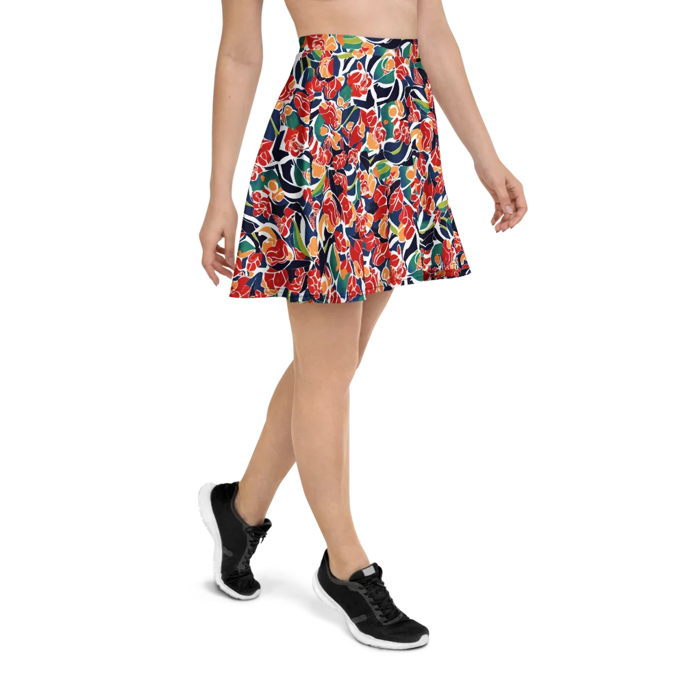Midnight Garden on Skater Skirt — Right