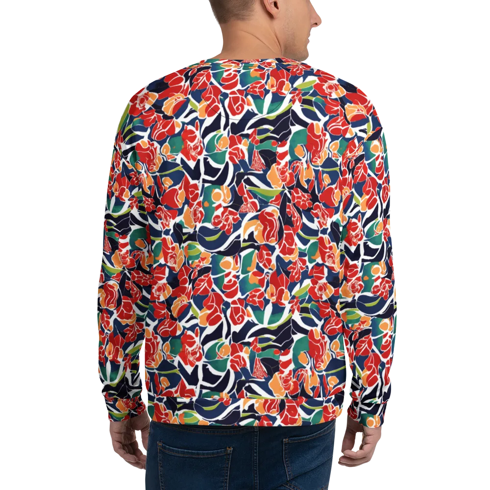 Midnight Garden on Sweatshirt — Back