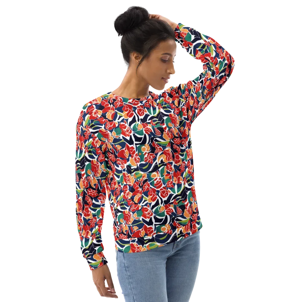 Midnight Garden on Sweatshirt — Right Front