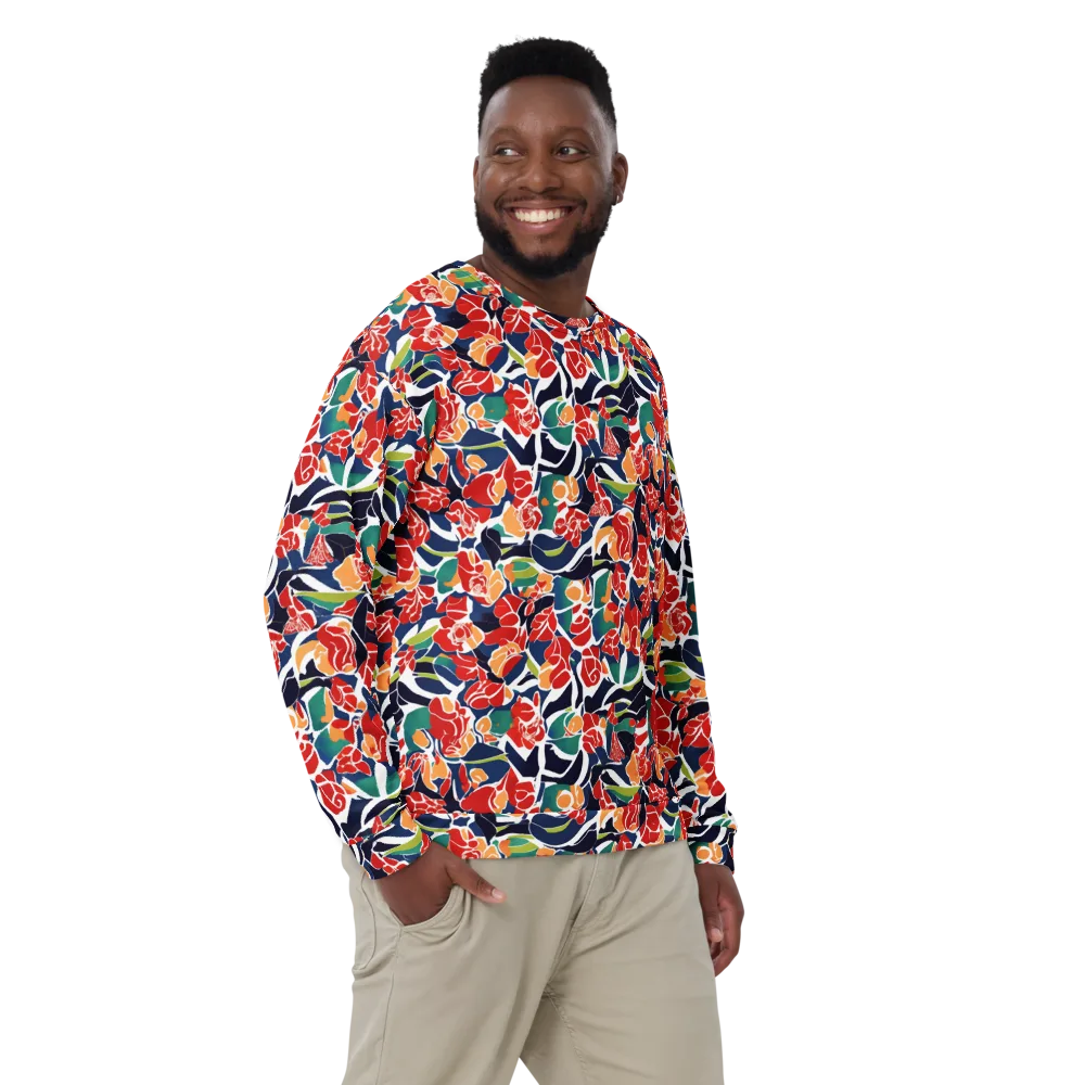 Midnight Garden on Sweatshirt — Front