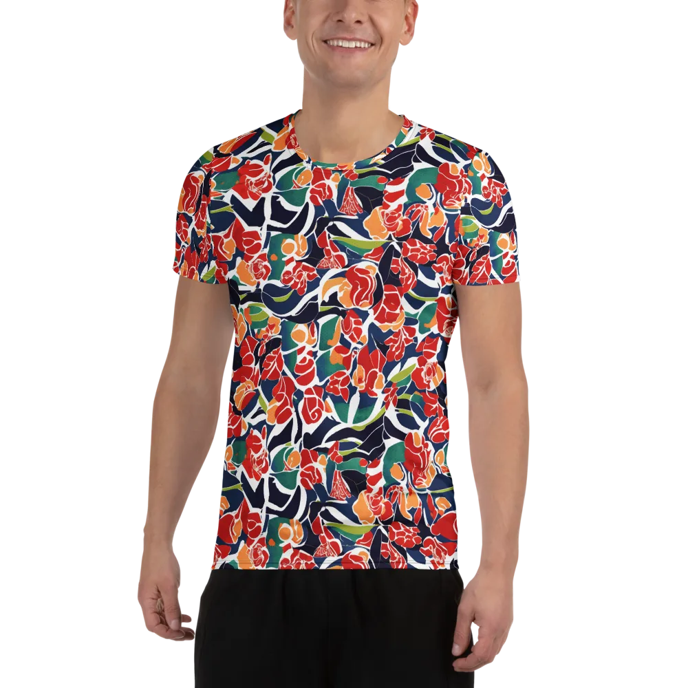 Midnight Garden on Men's Athletic T-Shirt — Front