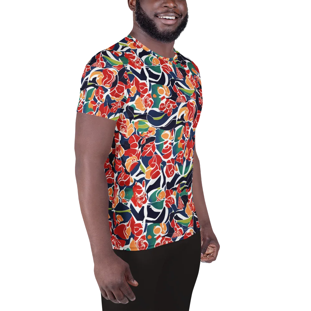 Midnight Garden on Men's Athletic T-Shirt — Right