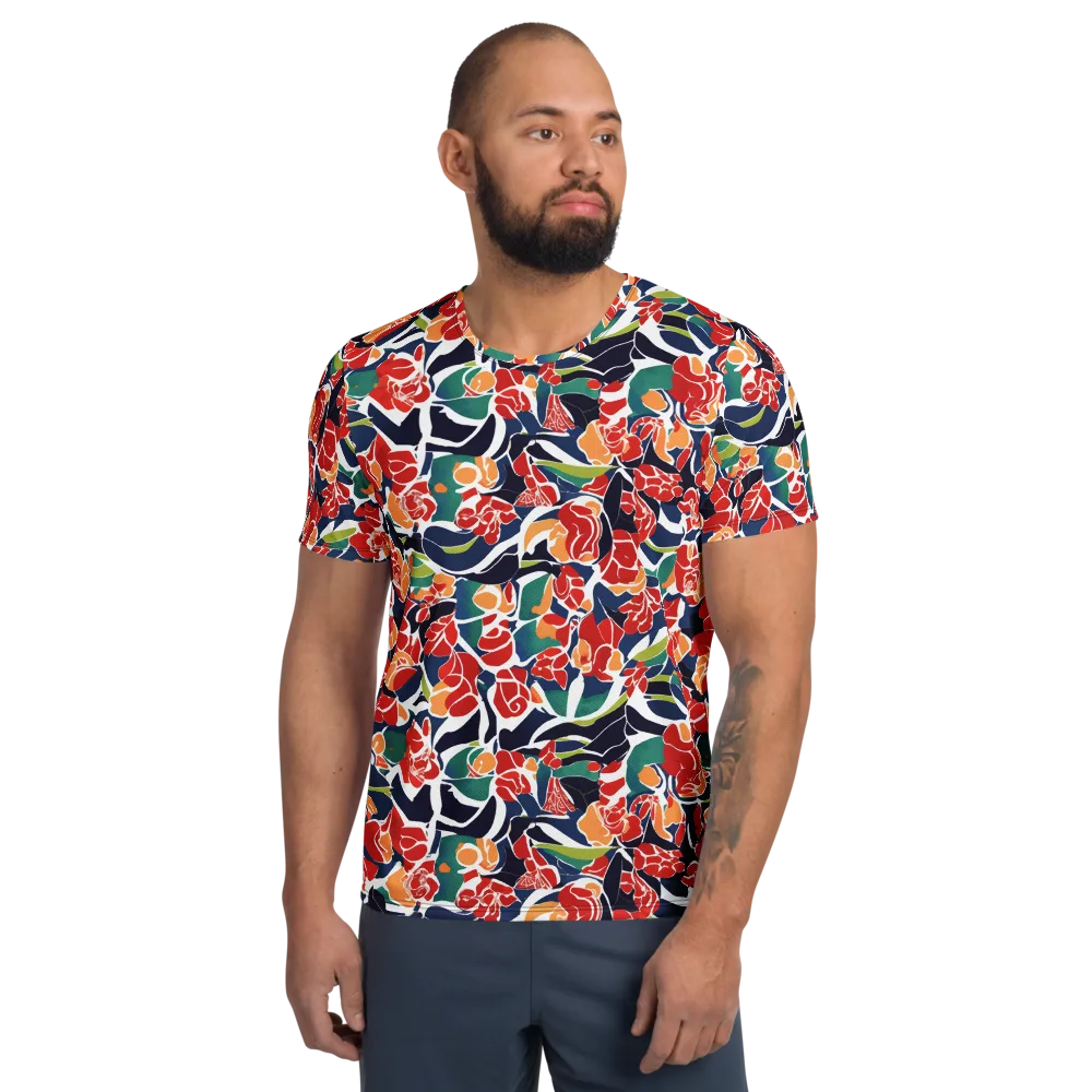 Midnight Garden on Men's Athletic T-Shirt — Front