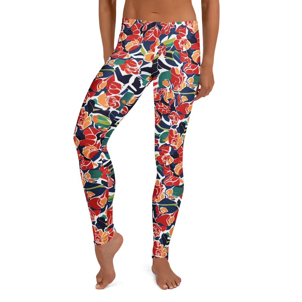 Midnight Garden on Leggings — Front