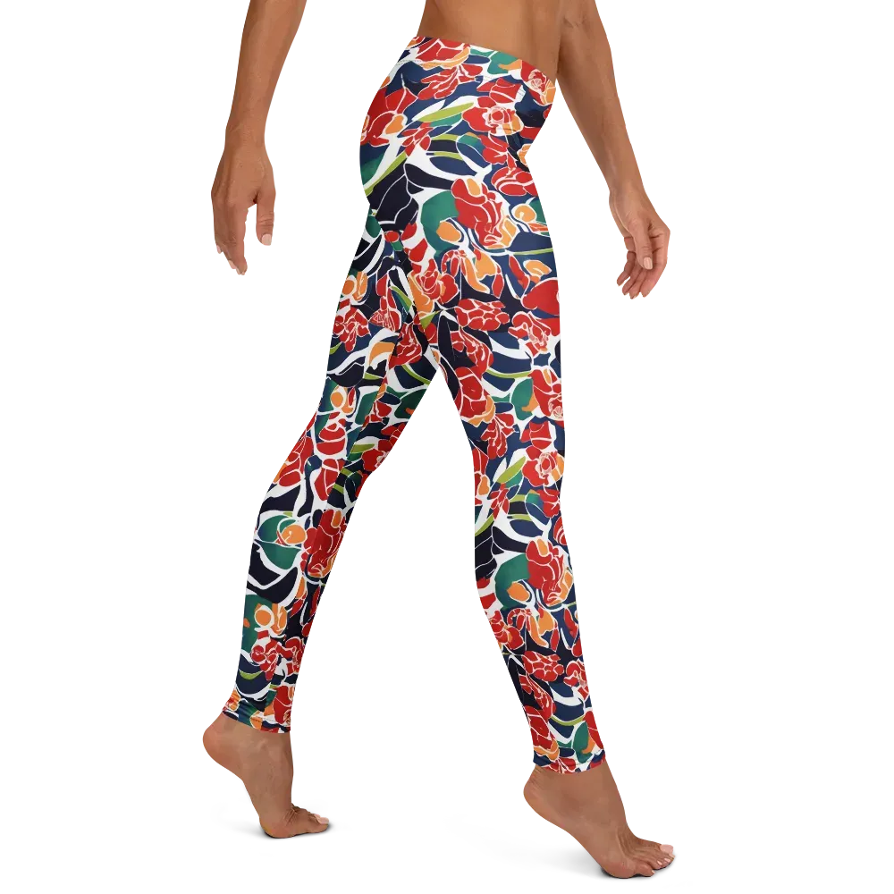 Midnight Garden on Leggings — Right
