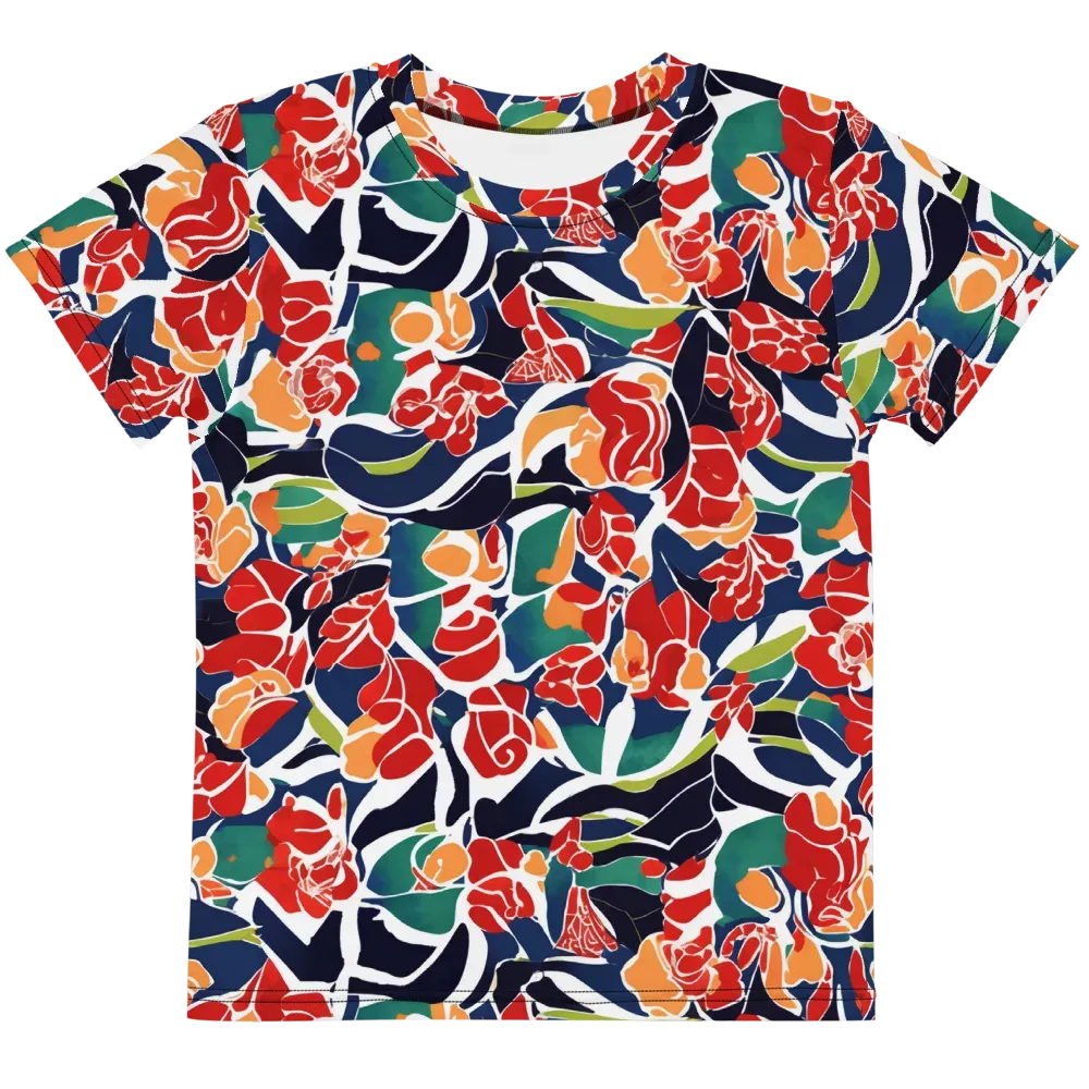 Midnight Garden on Kids Crew Neck T-Shirt — Front