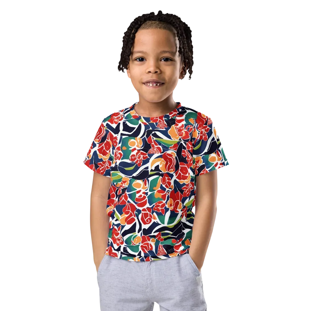 Midnight Garden on Kids Crew Neck T-Shirt — Front
