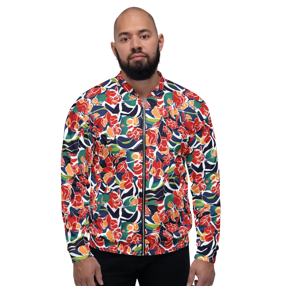 Midnight Garden on Bomber Jacket — Front
