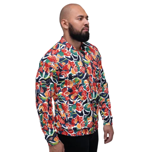 Midnight Garden on a Bomber Jacket