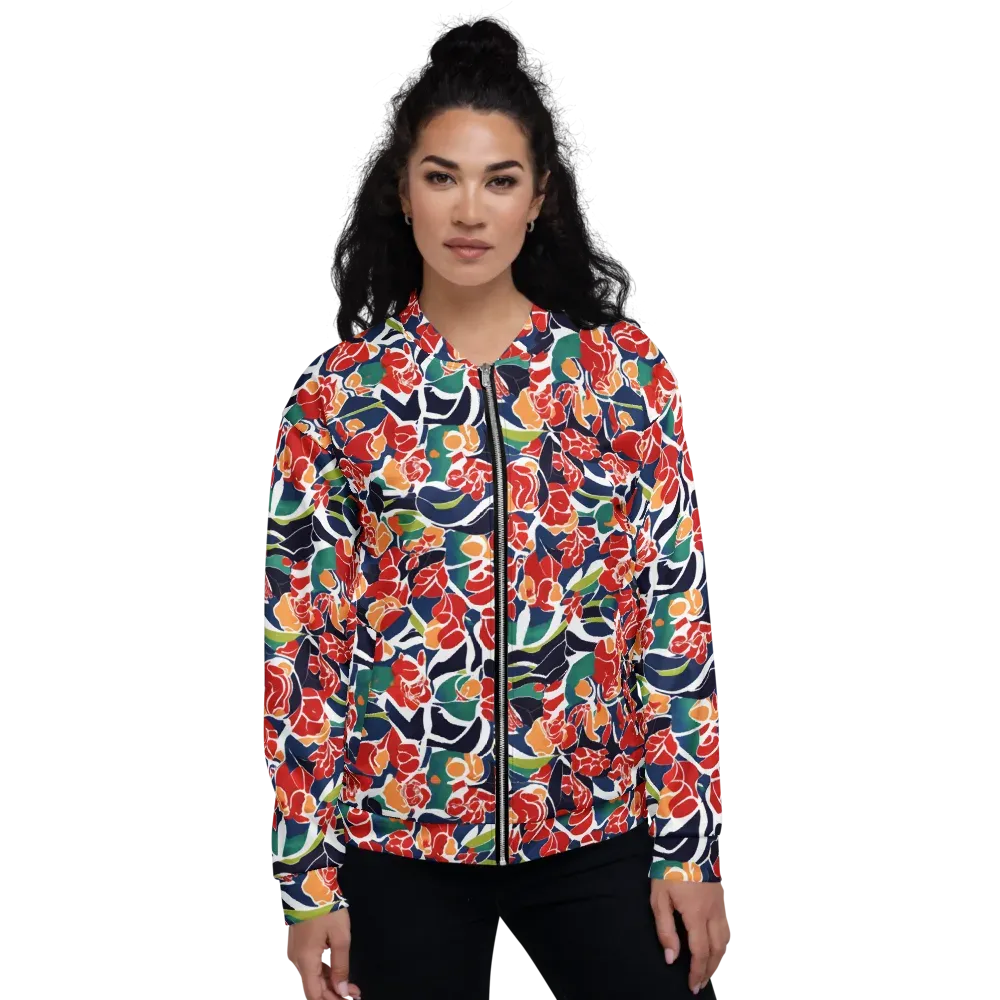 Midnight Garden on Bomber Jacket — Front