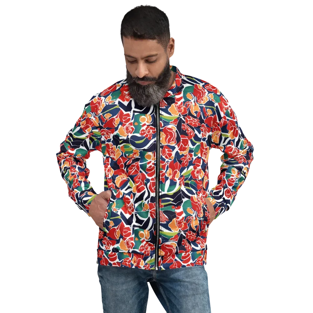 Midnight Garden on Bomber Jacket — Front