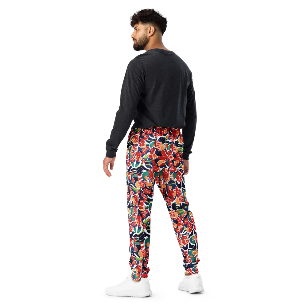 Midnight Garden on Men's Joggers — Back