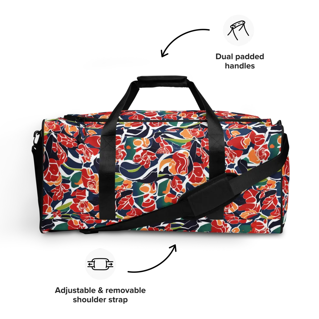 Midnight Garden on Duffle Bag — Front