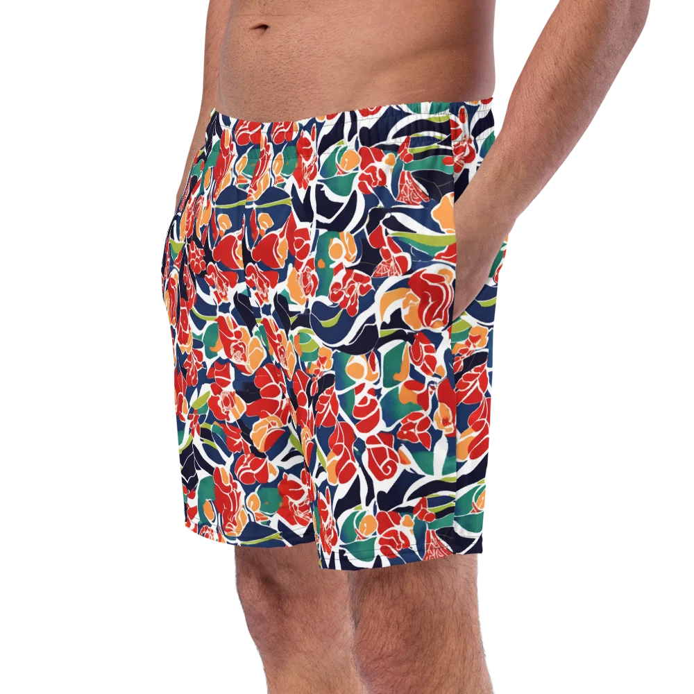 Midnight Garden on Swim Trunks — Left Front