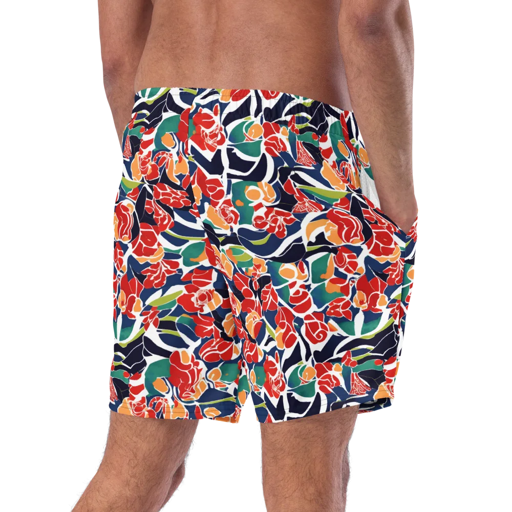Midnight Garden on Swim Trunks — Right Back