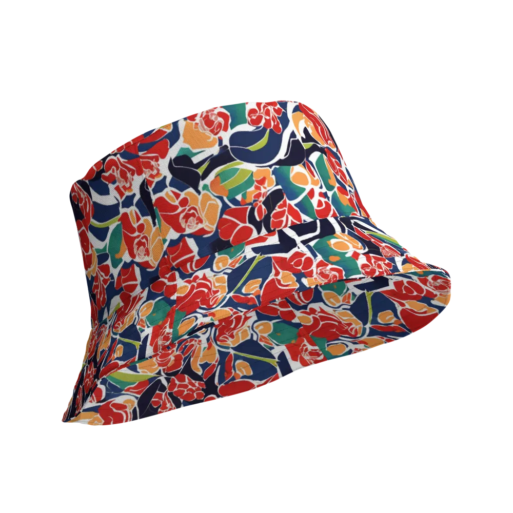 Midnight Garden on Reversible Bucket Hat — Product details Outside