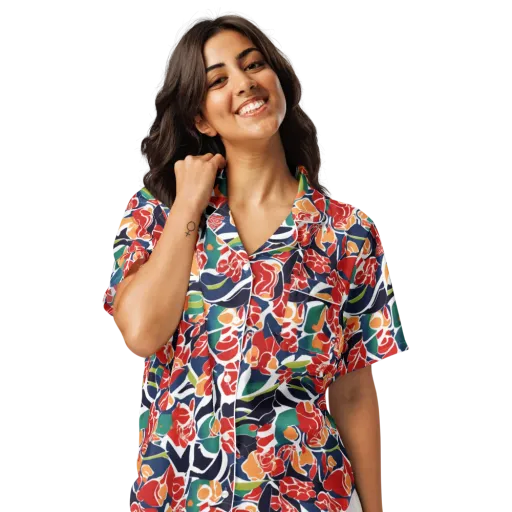 Midnight Garden on a Women's Short Sleeve Pajama Top