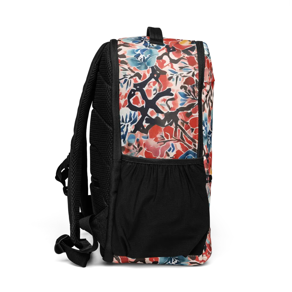 Crimson Brushwork on Utility Backpack — Right
