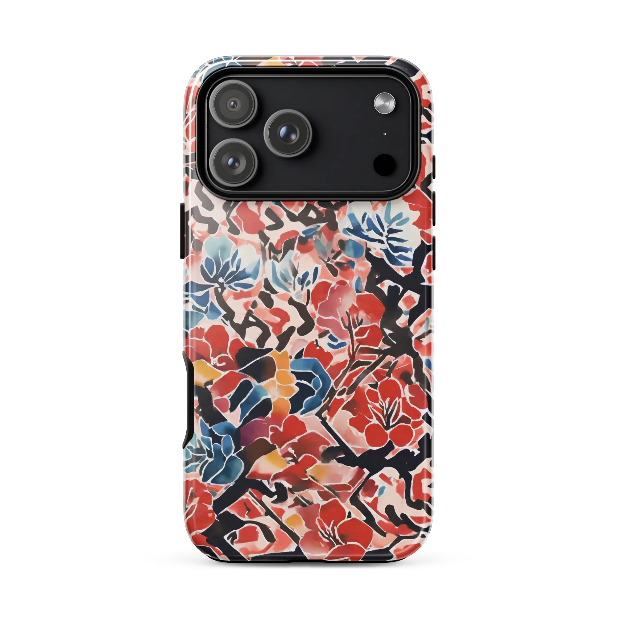 Crimson Brushwork on Tough Case for iPhone® — Front