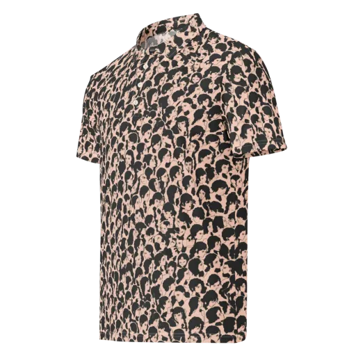 Many Faces on a Men's Slim Fit Polo Shirt