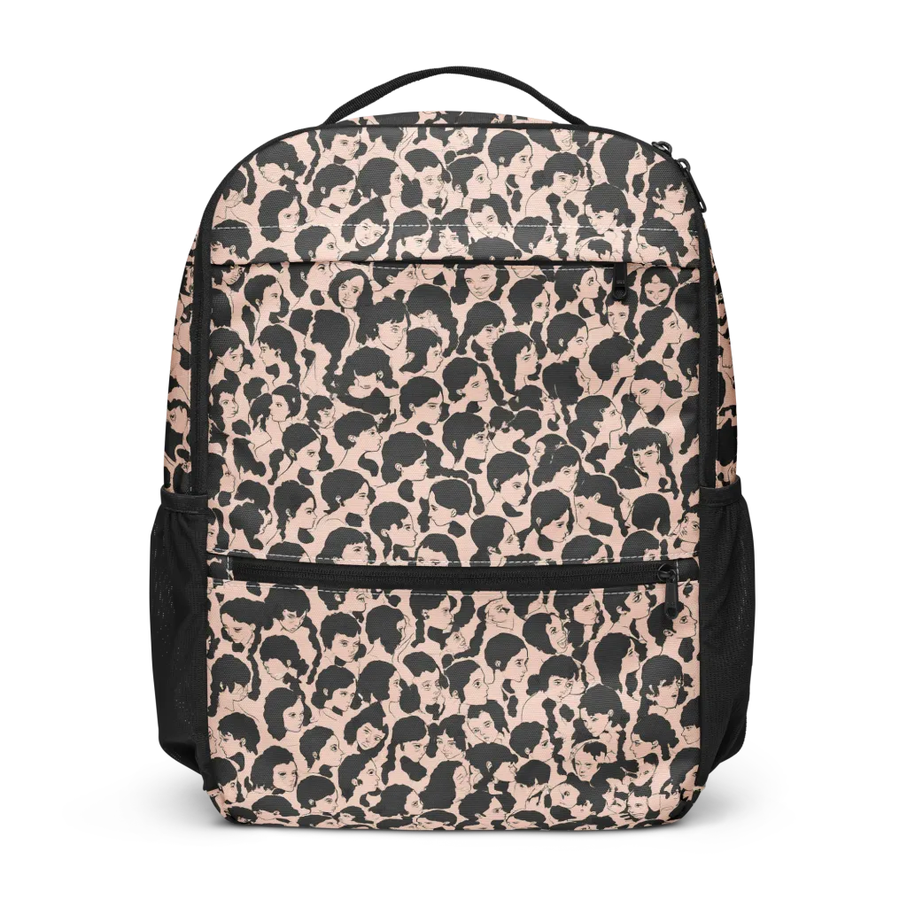 Many Faces on Utility Backpack — Front