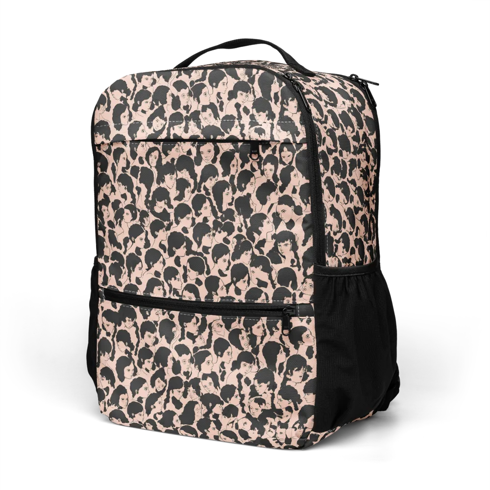 Many Faces on Utility Backpack — Left Front