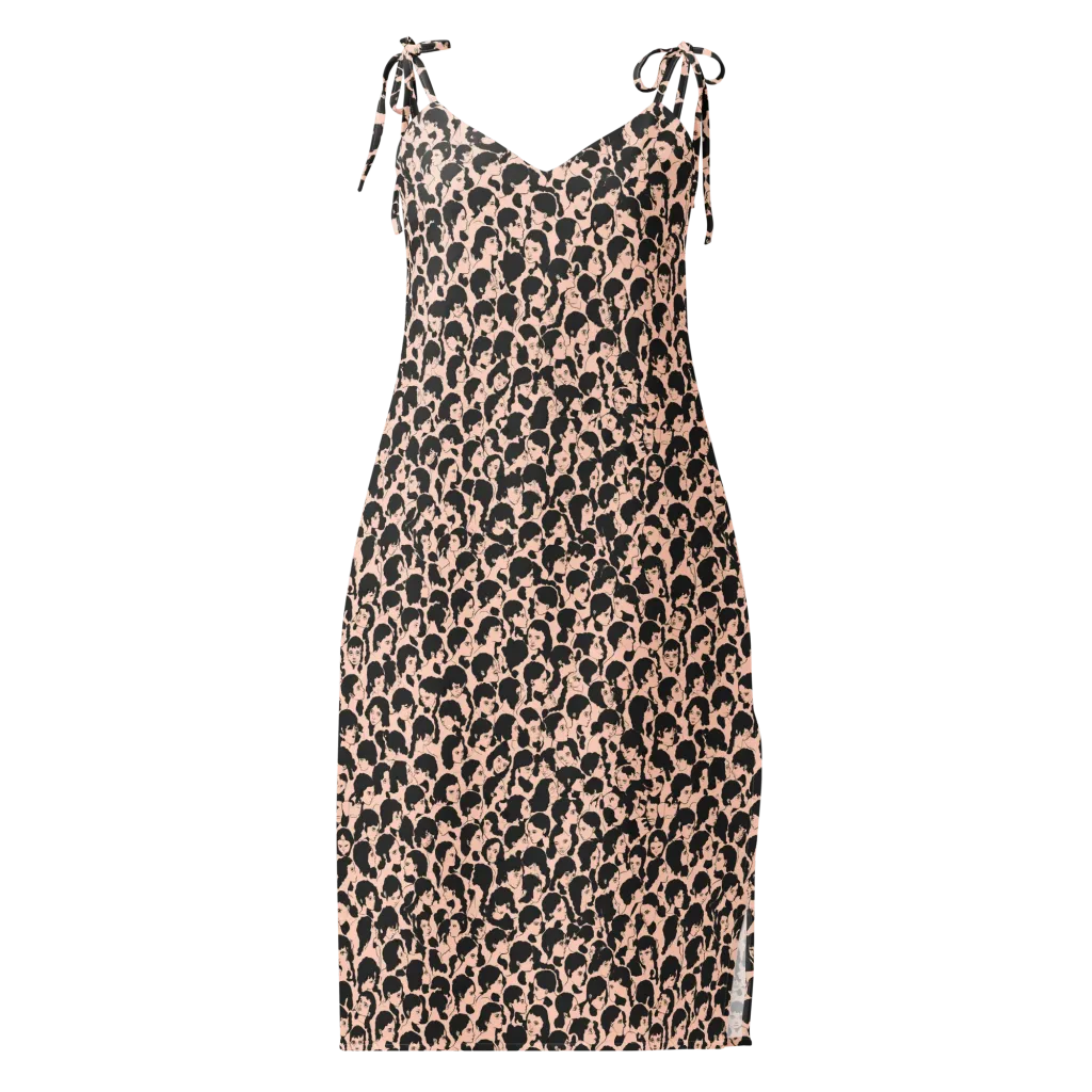 Many Faces on Slip Dress — Front