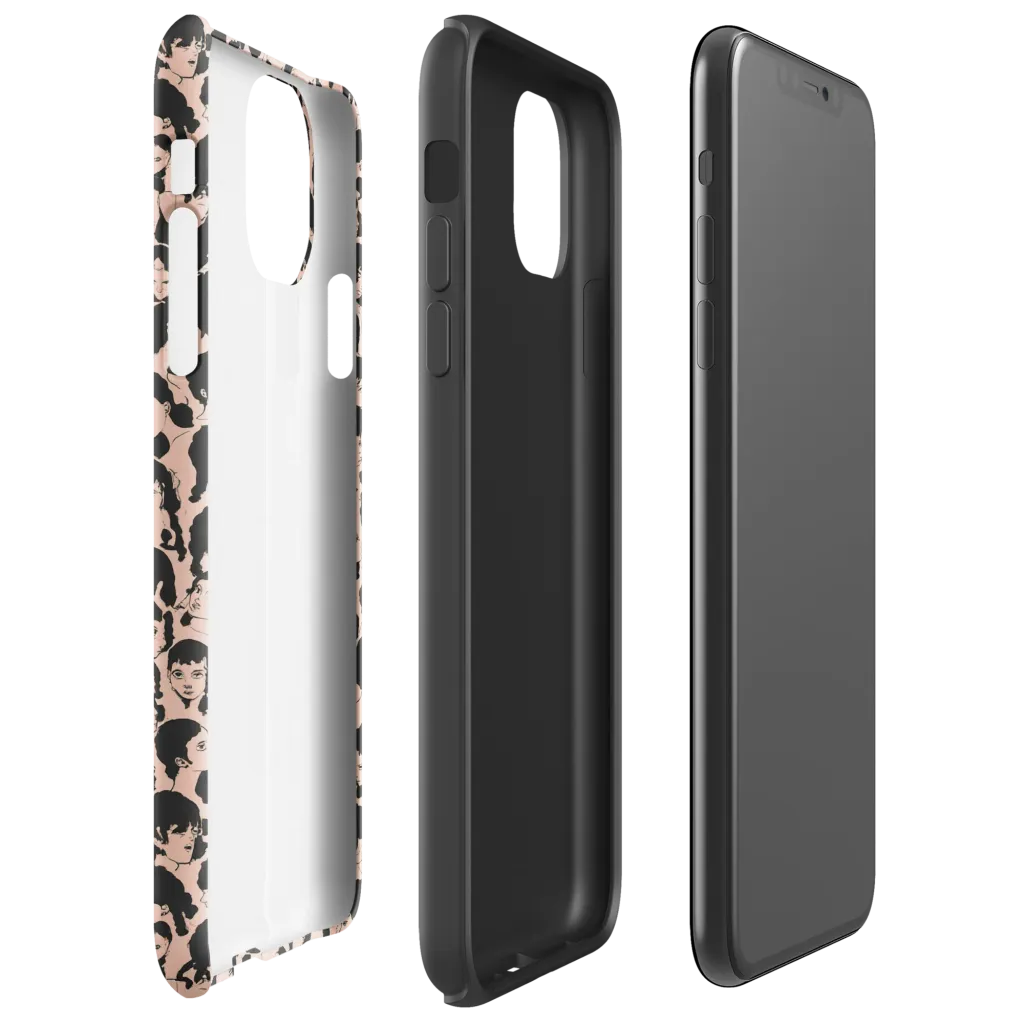 Many Faces on Tough Case for iPhone® — Right