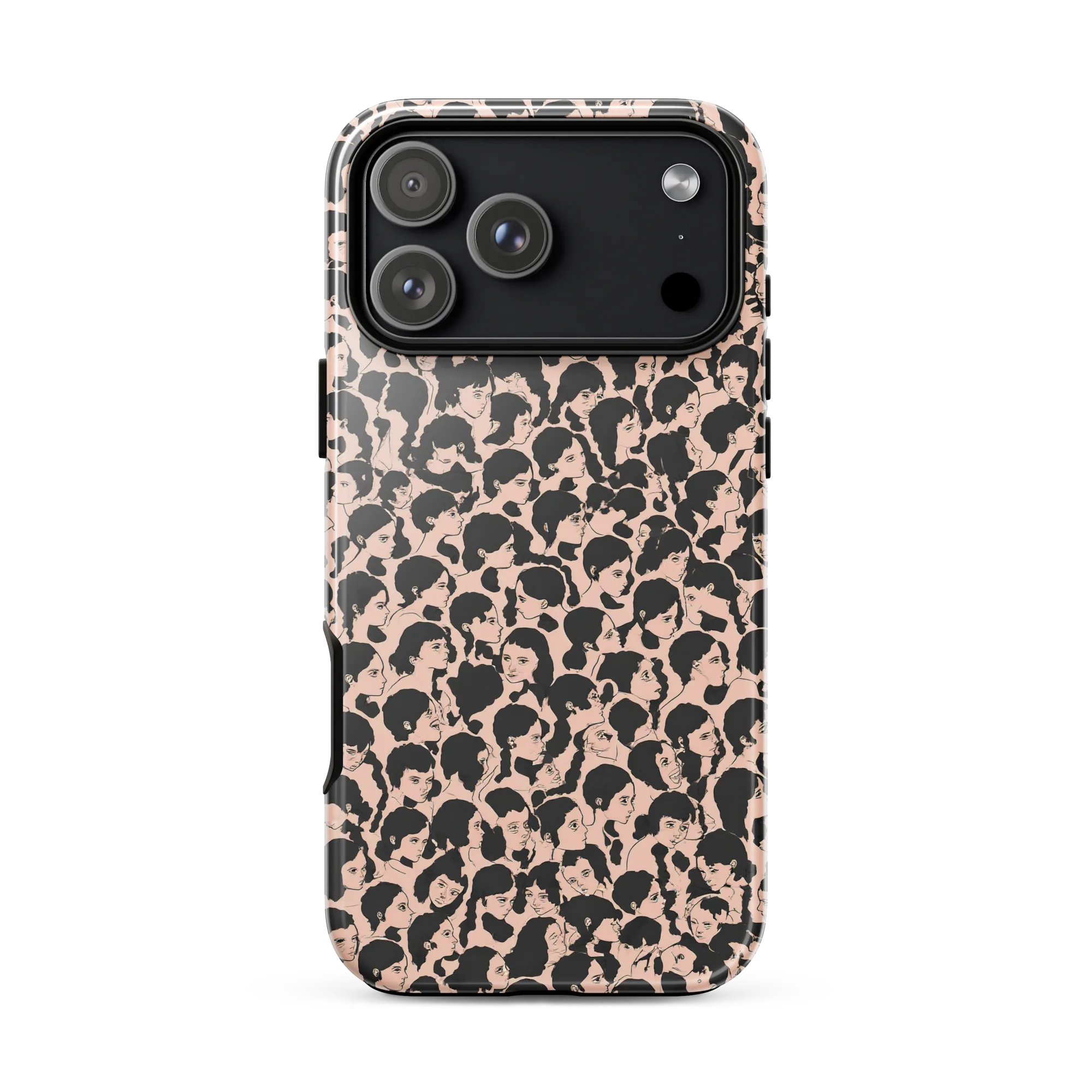 Many Faces on Tough Case for iPhone® — Front