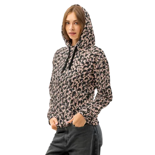 Many Faces on a Cotton Hoodie