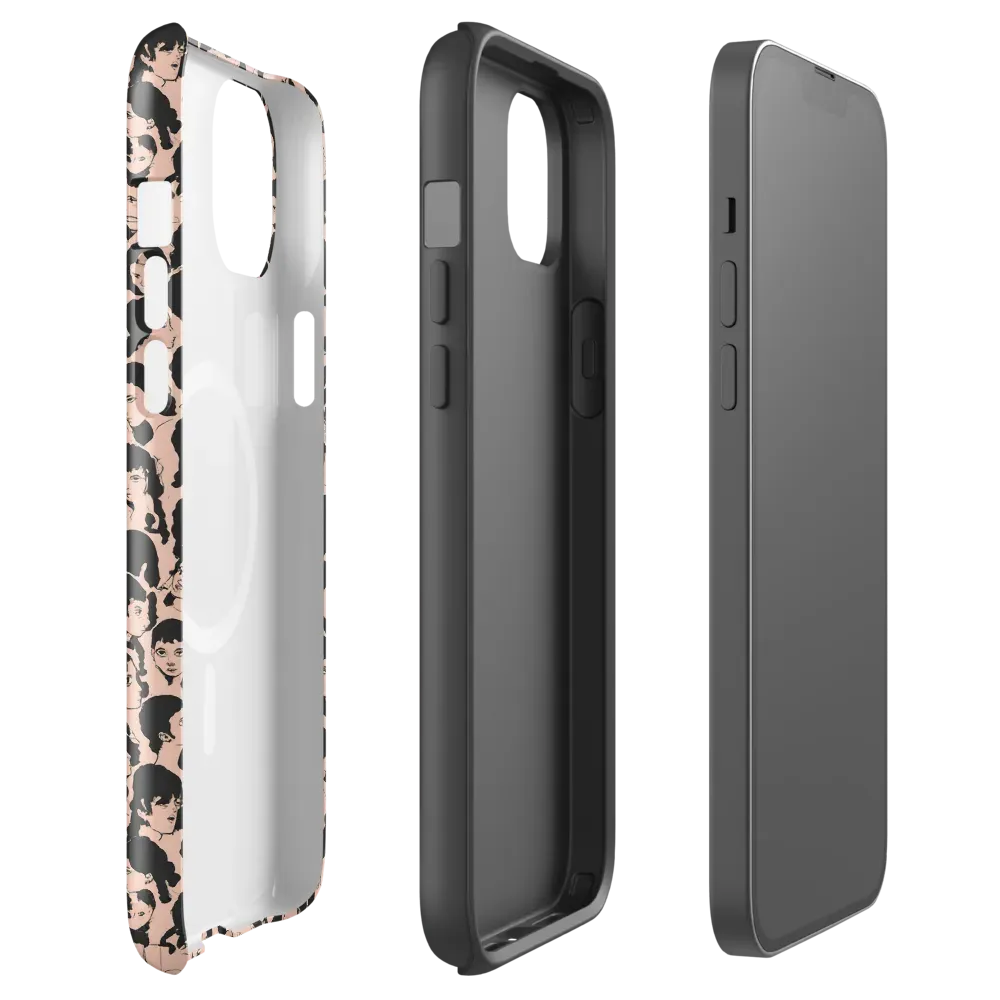 Many Faces on MagSafe Tough Case for iPhone® — Front