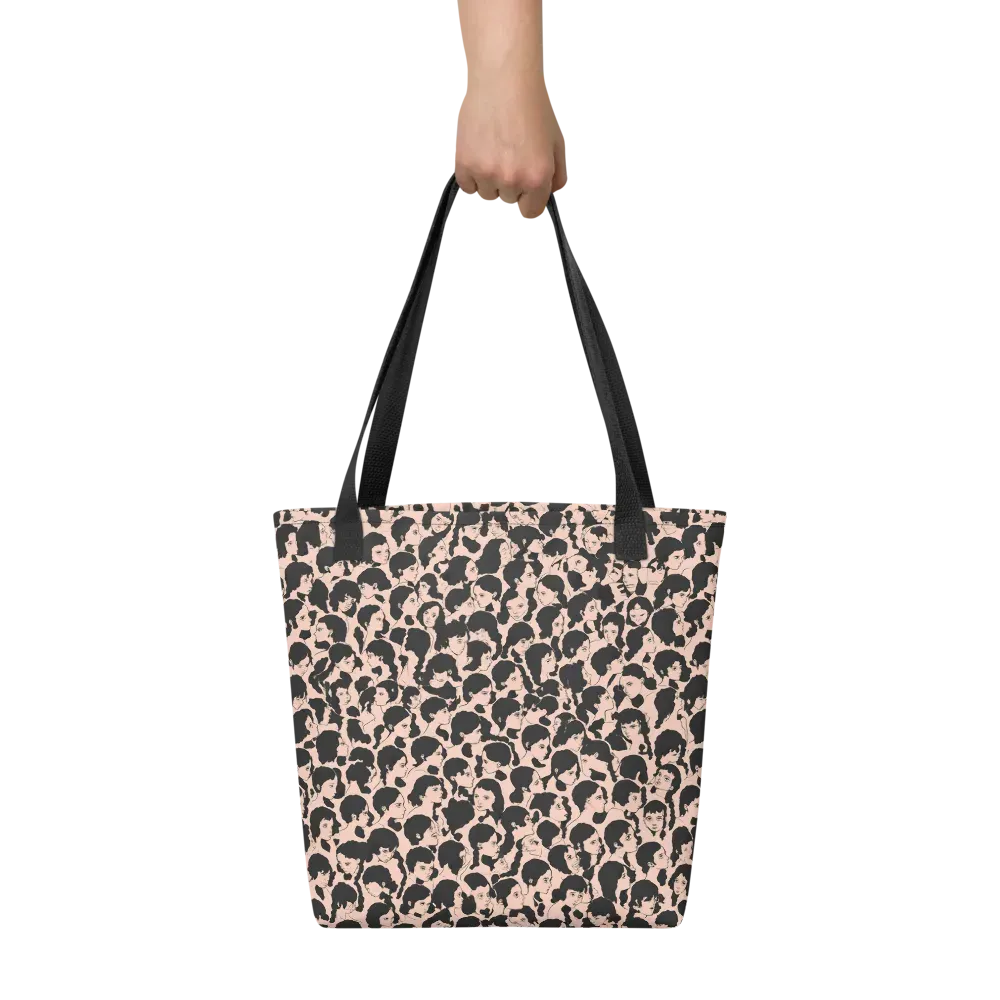 Many Faces on Tote Bag — Front