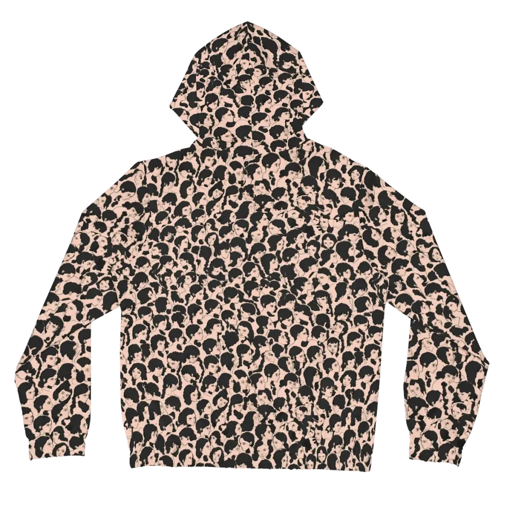 Many Faces on Women's Full-Zip Hoodie — Back