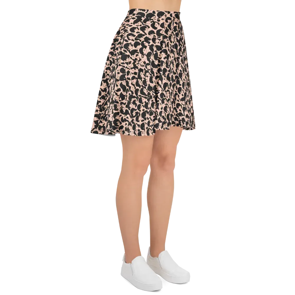 Many Faces on Skater Skirt — Right