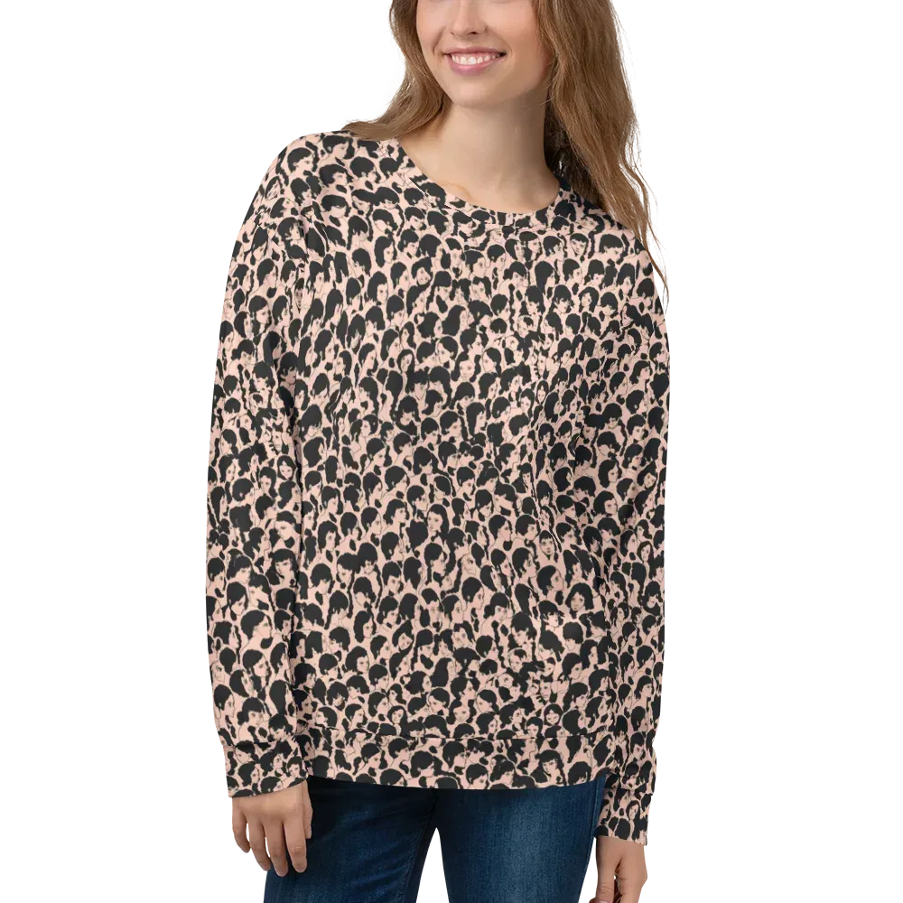 Many Faces on Sweatshirt — Front