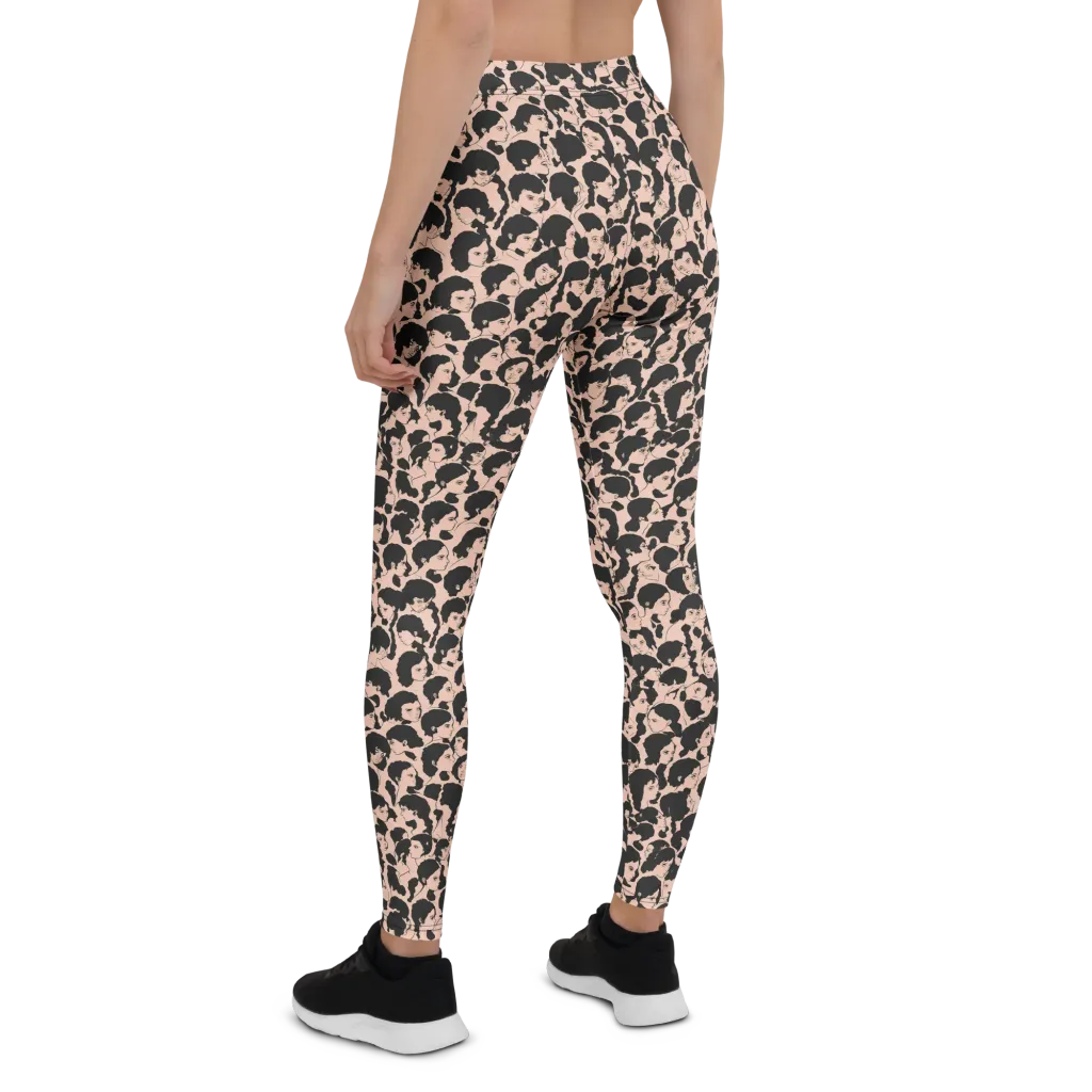 Many Faces on Leggings — Back