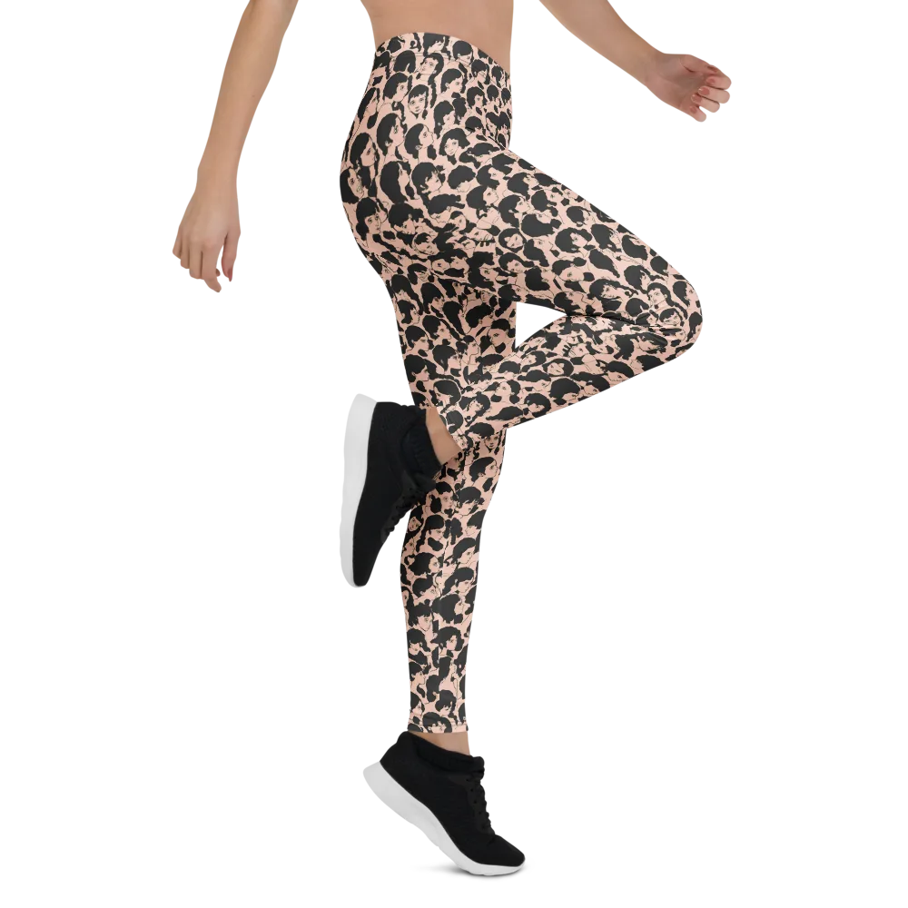Many Faces on Leggings — Right